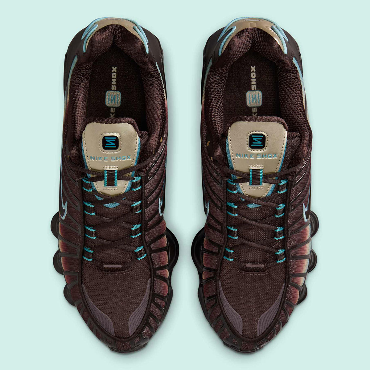 Nike Shox Tl Brown Blue Black Ib4340 200 2