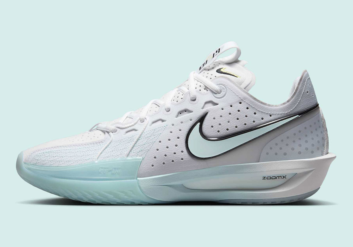 Nike Zoom Gt Cut 3 White Glacier Blue Metallic Silver Light Lemon Twist Black Dv2913 104 8