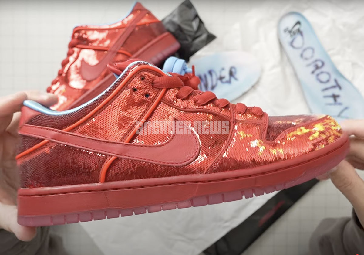 Wizard Of Oz Dunks Nike Sb Ruby Red Slippers 7