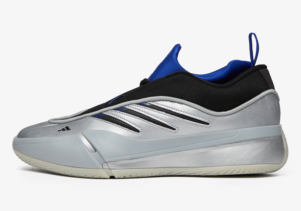 Adidas Dame 9 Silver Metallic Black Lucid Blue Jh6633 5