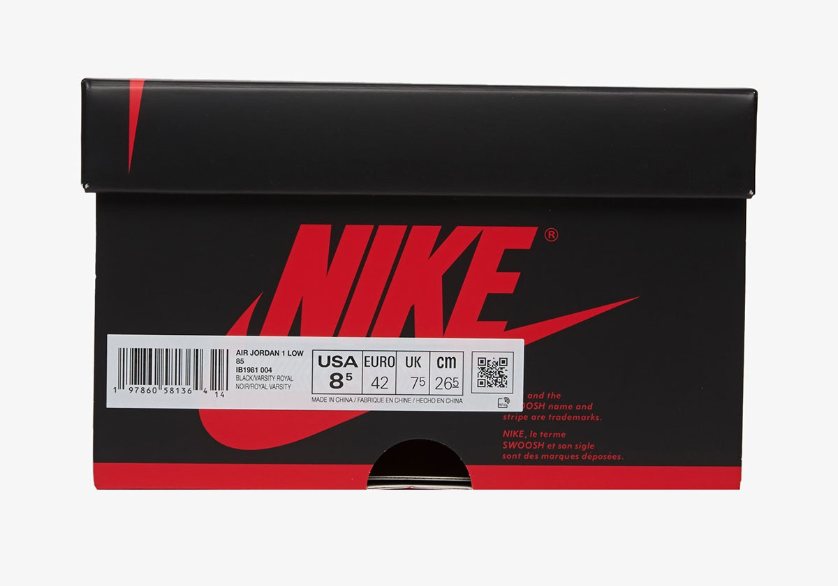 Air Jordan 1 Low 85 Royal Ib1981 004 Release Date 1
