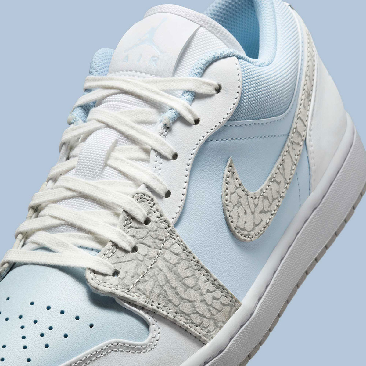 Air Jordan 1 Low Blue Tint Elephant Print Ib7692 400 4