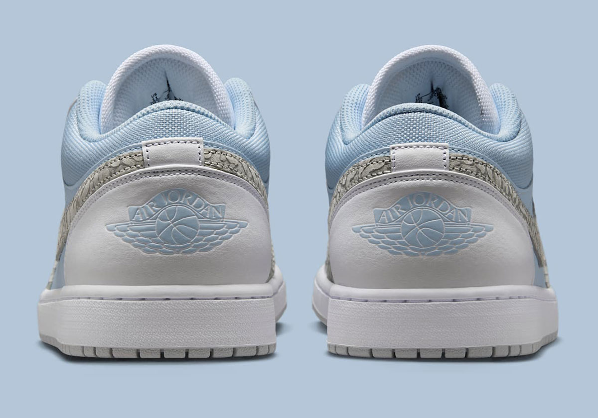 Air Jordan 1 Low Blue Tint Elephant Print Ib7692 400 7