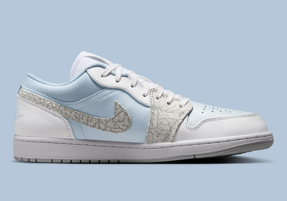 Air Jordan 1 Low Blue Tint Elephant Print Ib7692 400 9