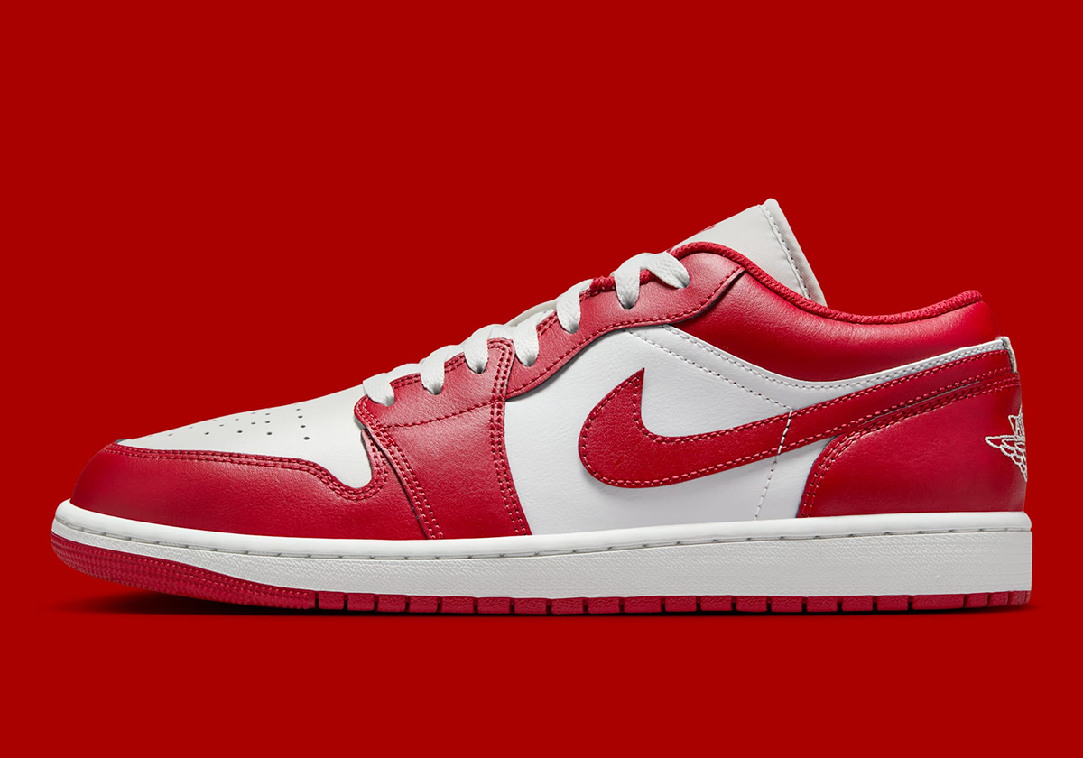 Air Jordan 1 Low Red White 553558 166 6