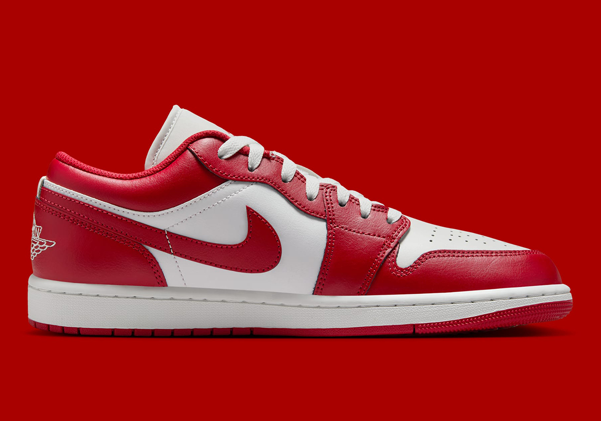 Air Jordan 1 Low Red White 553558 166 8