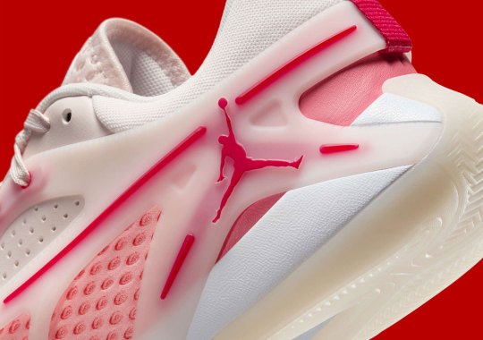 “Light Soft Pink” Coats The Jordan Heir For A Valentines-Ready Look