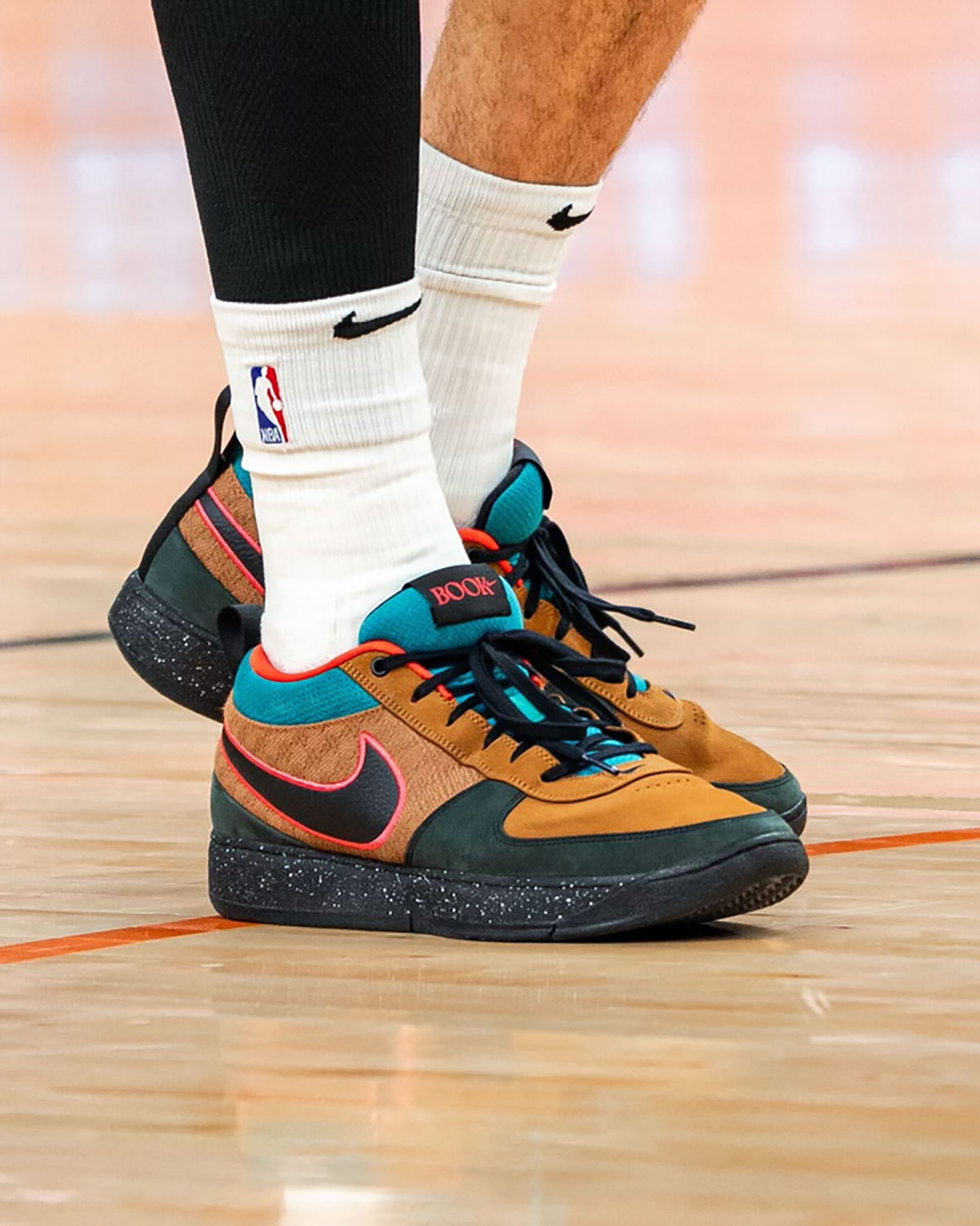 Nike Book 1 Pe Black Brown Teal Red 2