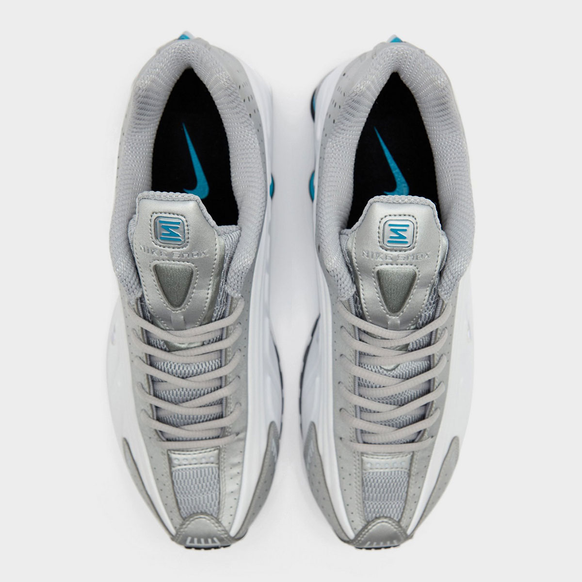 Nike Shox R4 Metallic Silver Blue Lagoon Hq1988 005 2