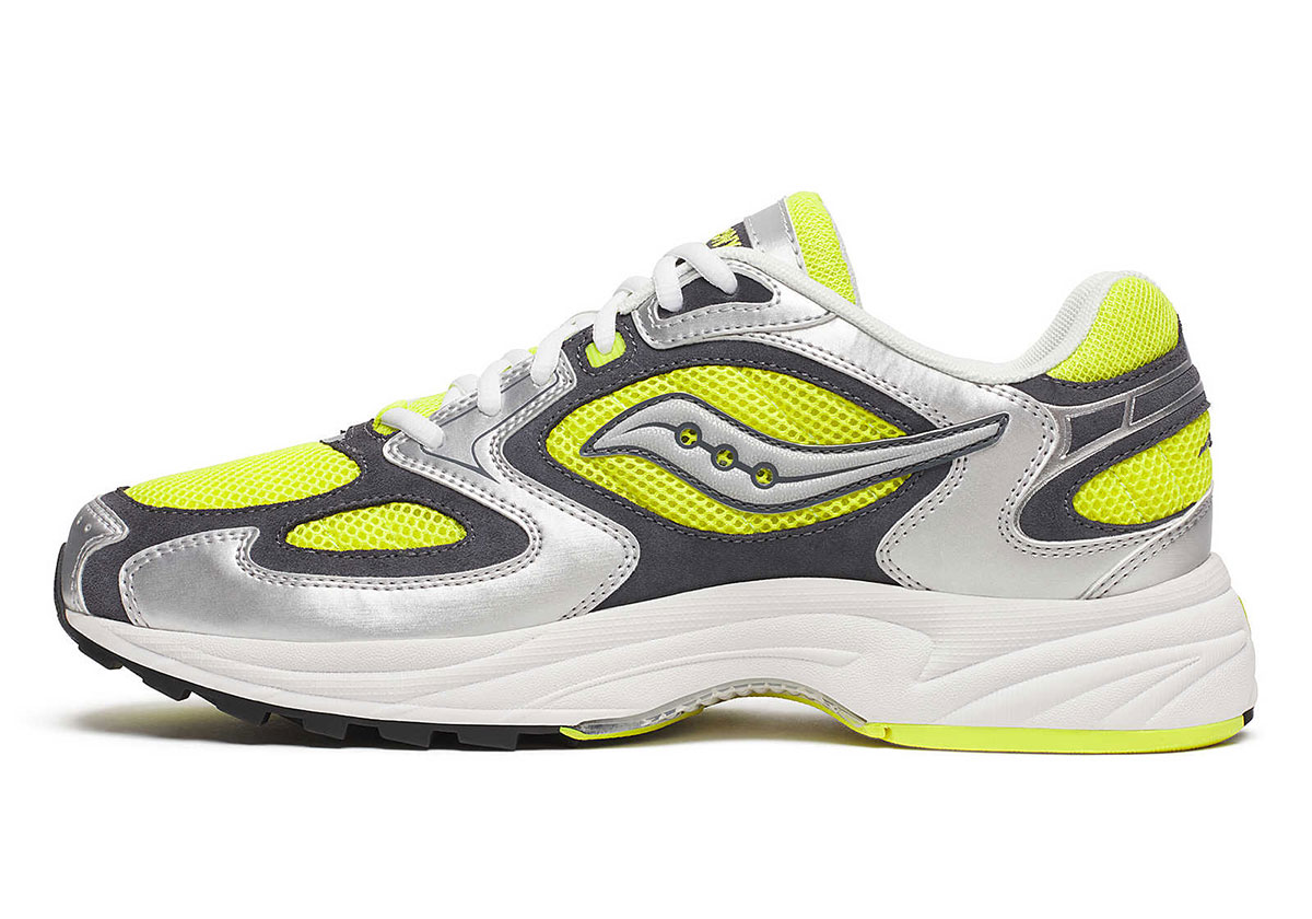 Saucony Grid Jazz 9 Silver Yellow S70899 8 5