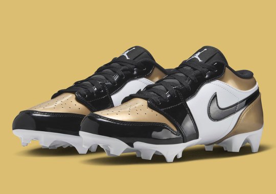Air Jordan 1 Low “Patent Gold Toe” Cleats Releasing This Summer