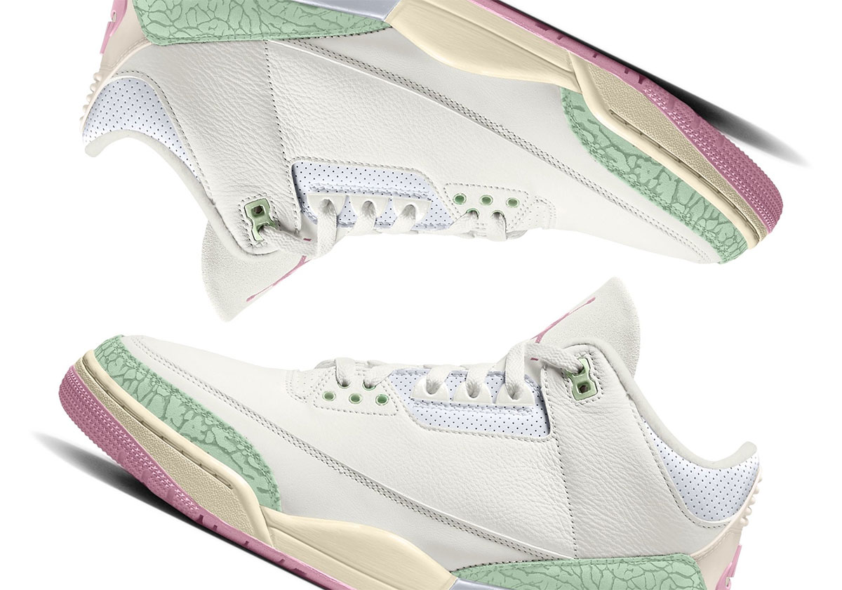 Updated Mock-Ups Of The Air Jordan 3 “Spring Is In The Air” Releasing In 2026