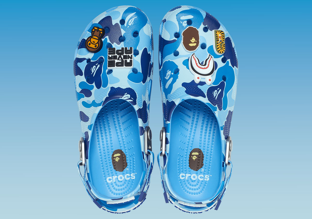 Bape Crocs Clog Blue 209627 4tb 4