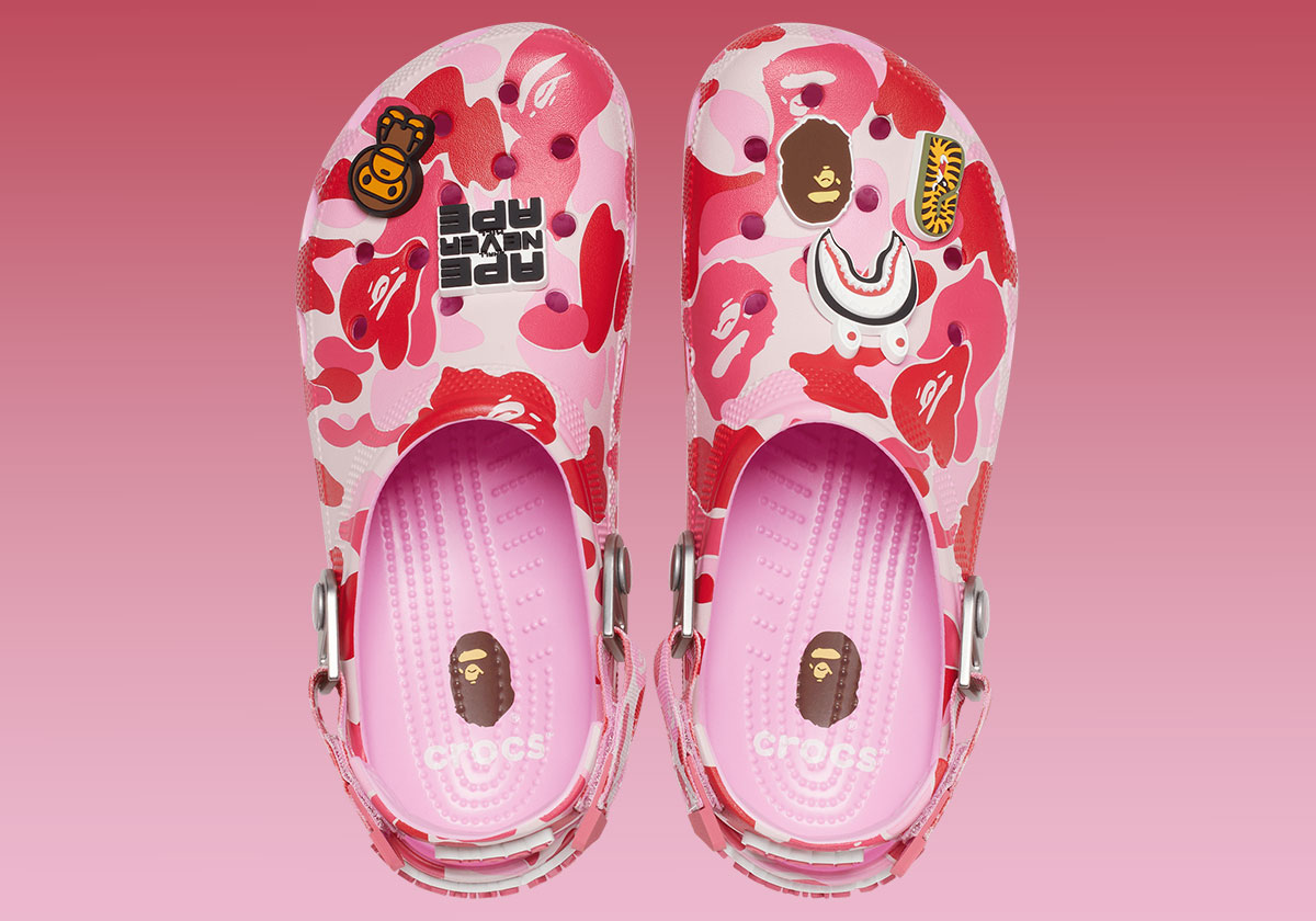 Bape Crocs Clog Pink 209627 6i2 5