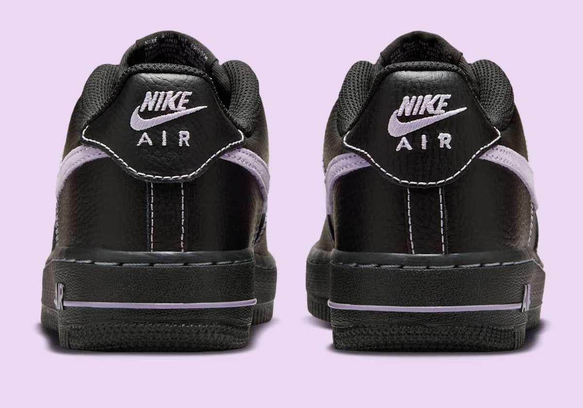 Nike Air Force 1 Low Contrast Stitch Black Purple Hj4563 001 6
