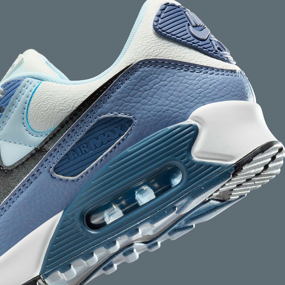 Nike Air Max 90 Summit White Ashen Slate Blue Tint Black Hm8128 100 5