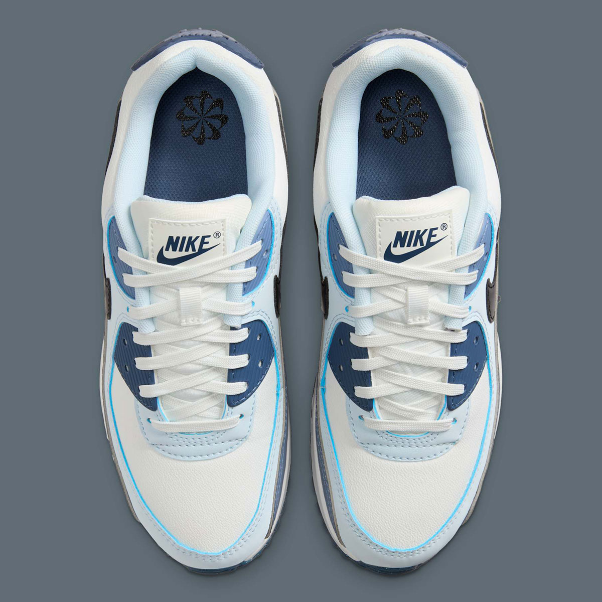 Nike Air Max 90 Summit White Ashen Slate Blue Tint Black Hm8128 100 7