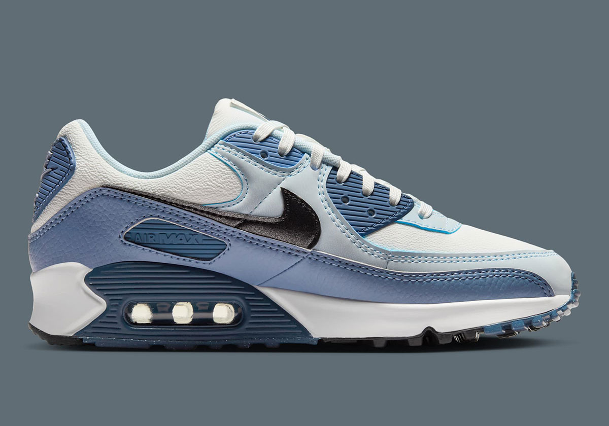 Nike Air Max 90 Summit White Ashen Slate Blue Tint Black Hm8128 100 8