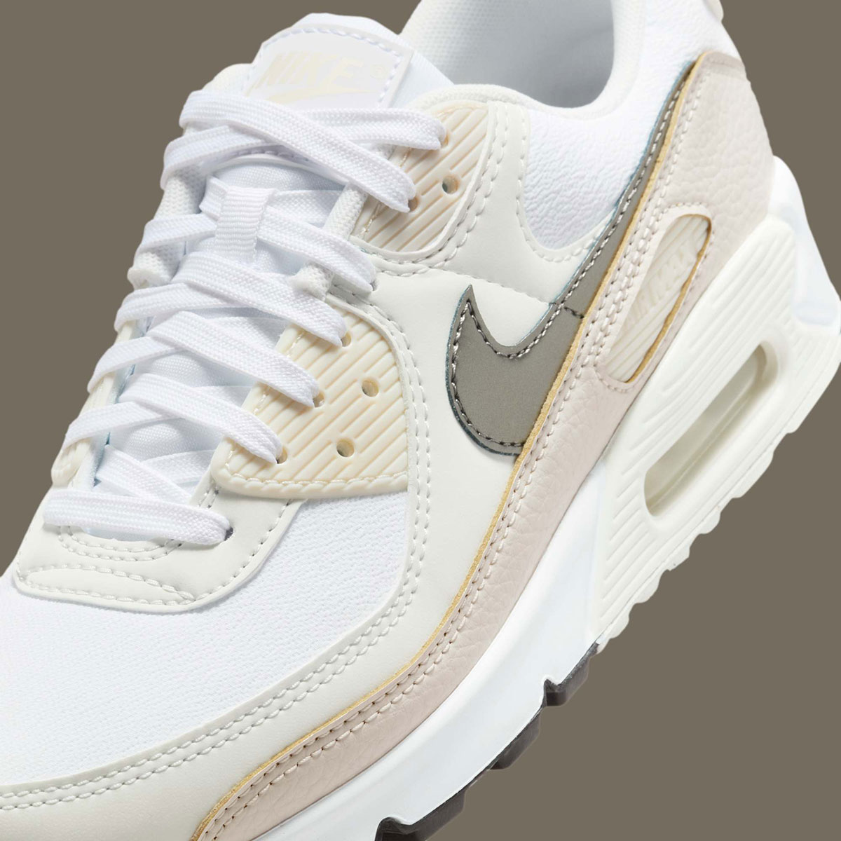 Nike Air Max 90 White Light Orewood Brown Flat Pewter Hm8128 101 3