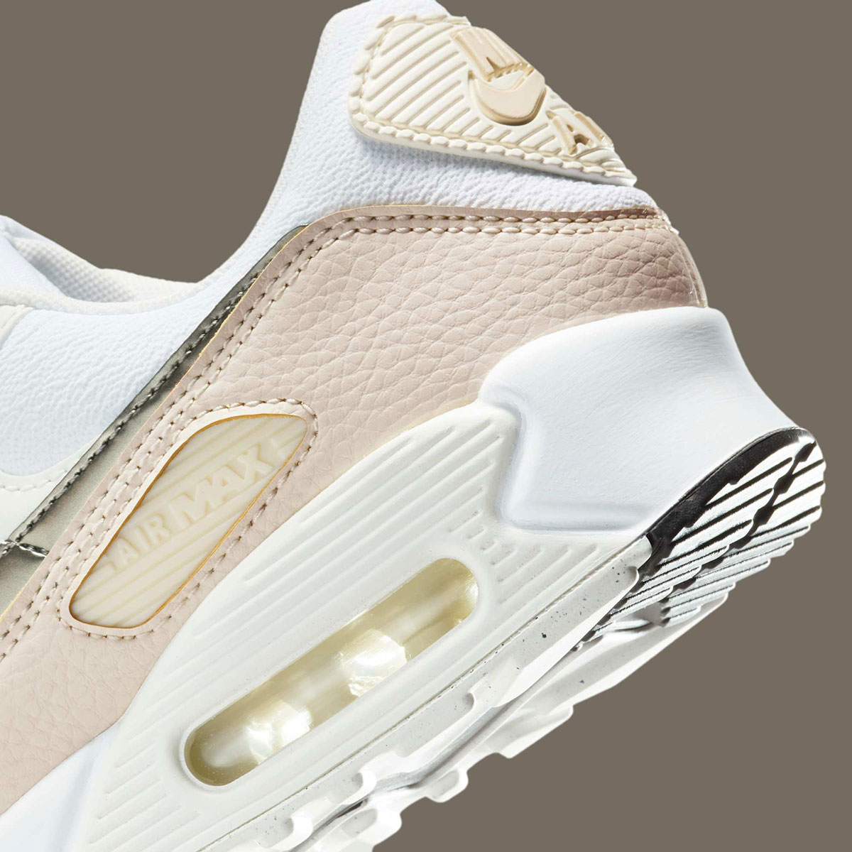 Nike Air Max 90 White Light Orewood Brown Flat Pewter Hm8128 101 4