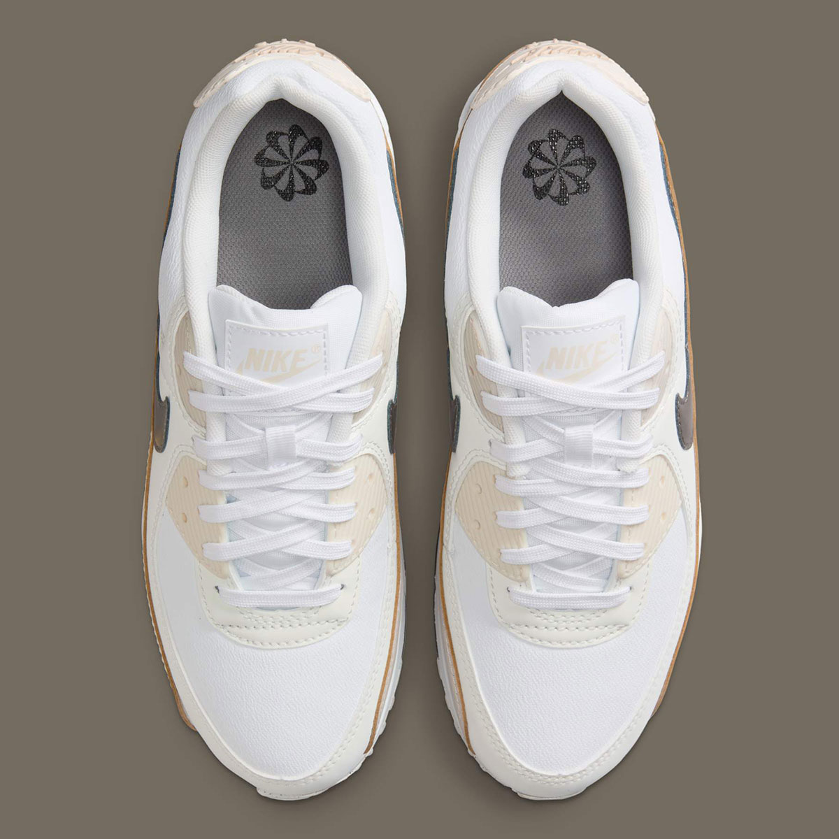 Nike Air Max 90 White Light Orewood Brown Flat Pewter Hm8128 101 5