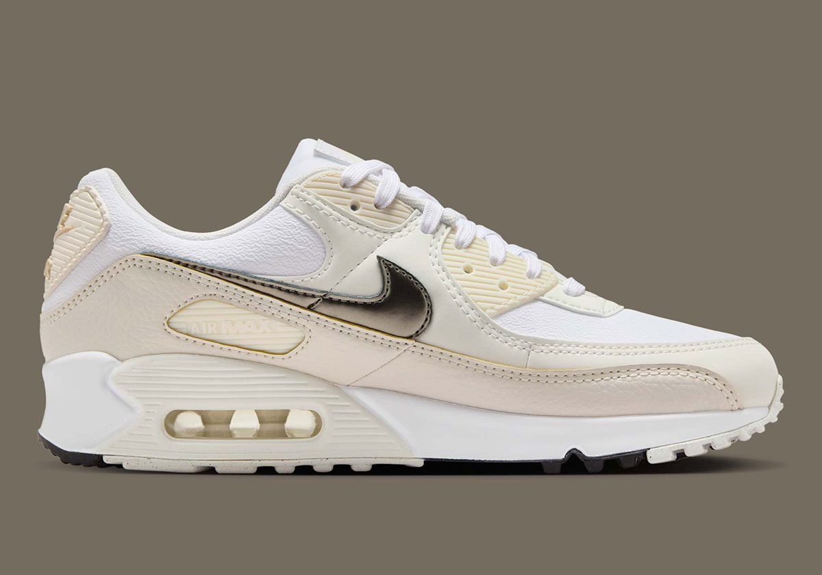 Nike Air Max 90 White Light Orewood Brown Flat Pewter Hm8128 101 6