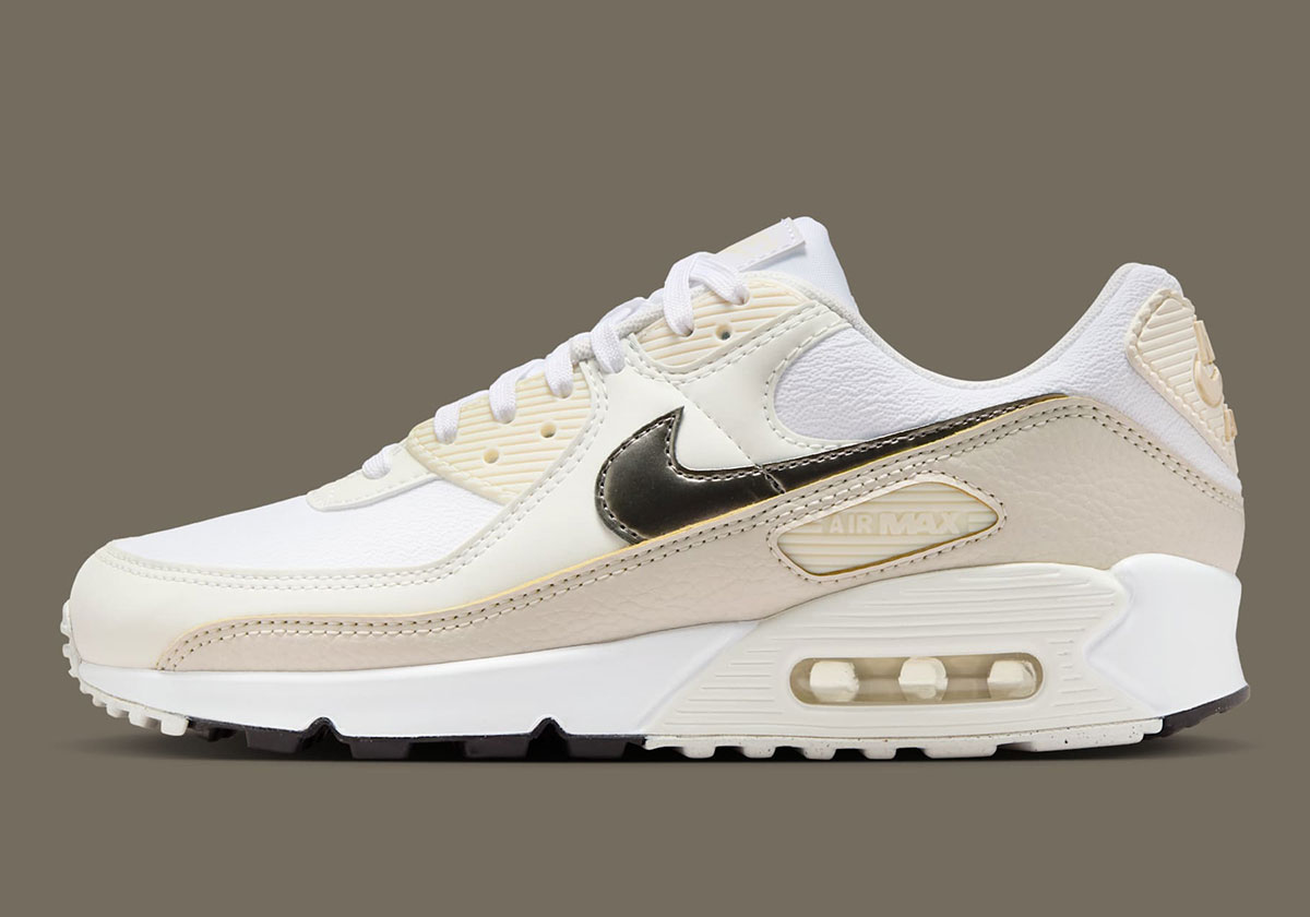Nike Air Max 90 White Light Orewood Brown Flat Pewter Hm8128 101 8