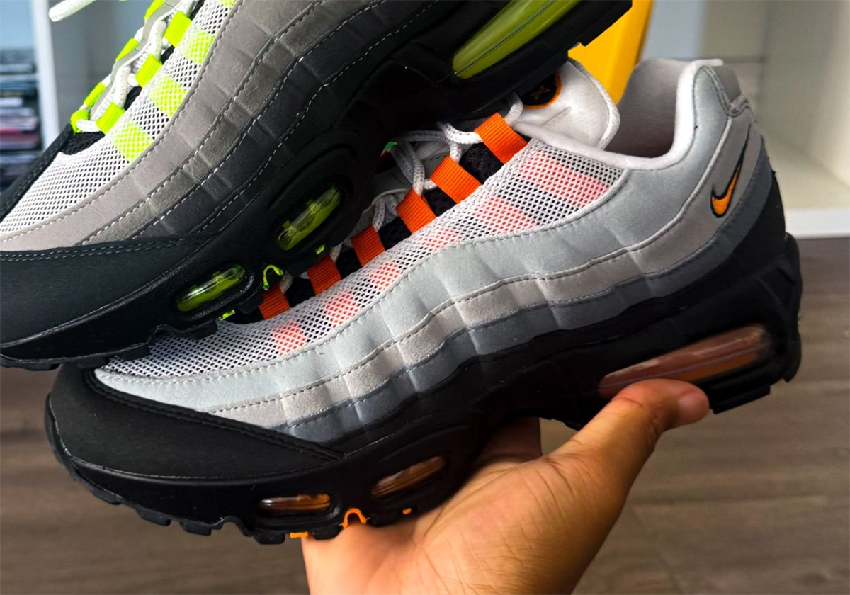 First Look At The Nike Air Max 95 OG “Bright Mandarin” In Adult Sizes