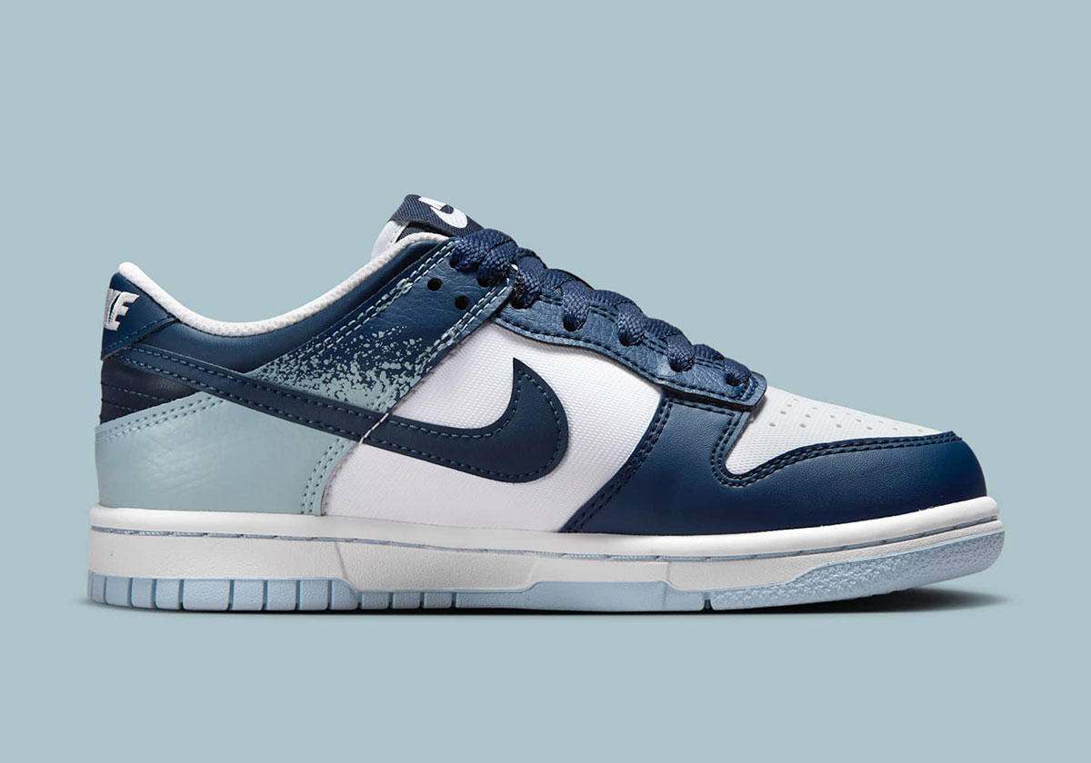 Nike Dunk Low Gs Blue Splatter Ib7687 100 1
