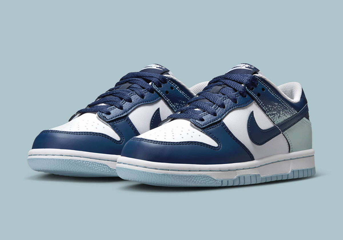 Nike Dunk Low Gs Blue Splatter Ib7687 100 5