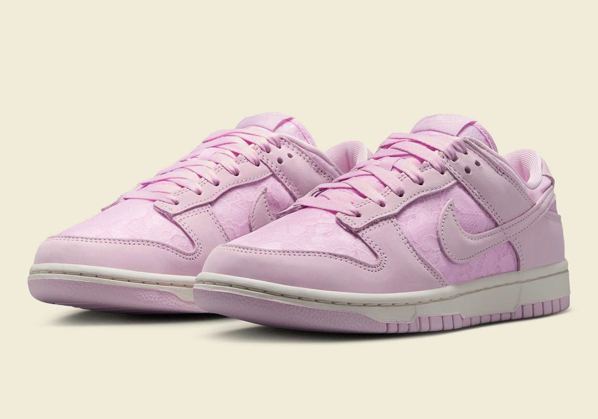 Nike Dunk Low Lace Regal Pink Soft Pearl Pink Foam Hj5870 600 1