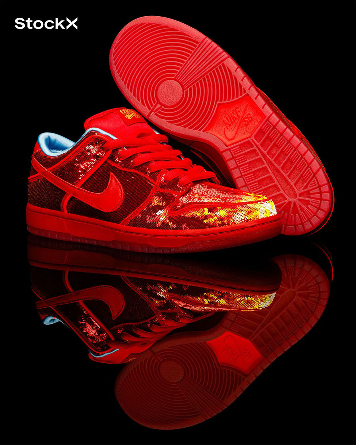 Nike Sb Dunk Low Red Slippers 85 Pairs 3