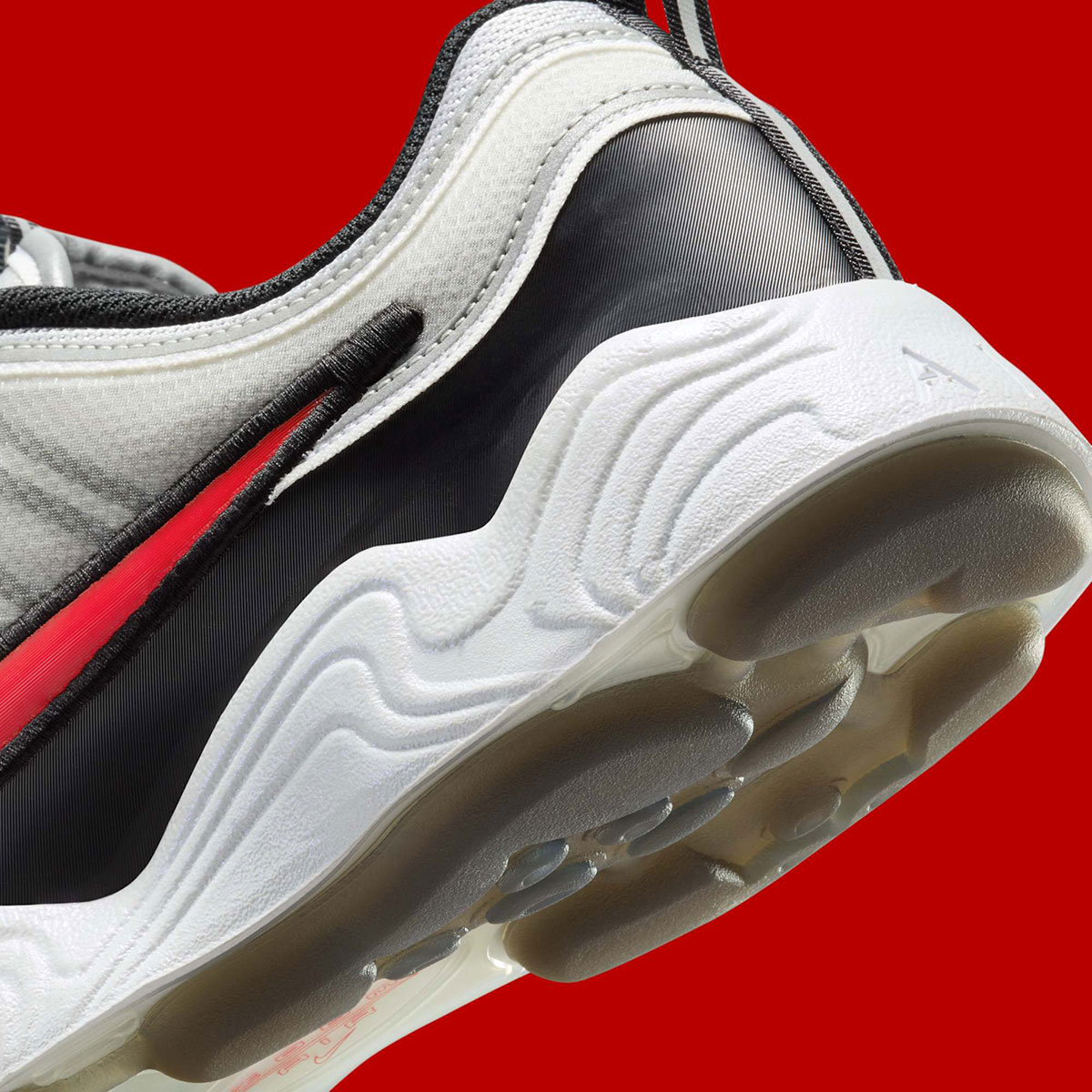 Nike Zoom Spiridon Metallic Silver White Black Sport Red Ii1161 095 3