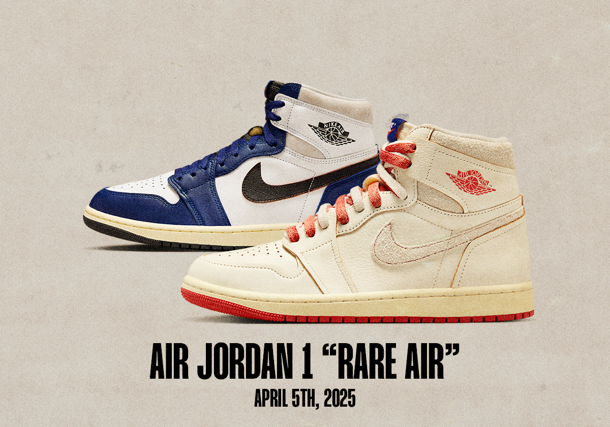 Sneaker Release Dates March 30 April 5 2025 Air Jordan 1 Rare Air Blue Cinnabar