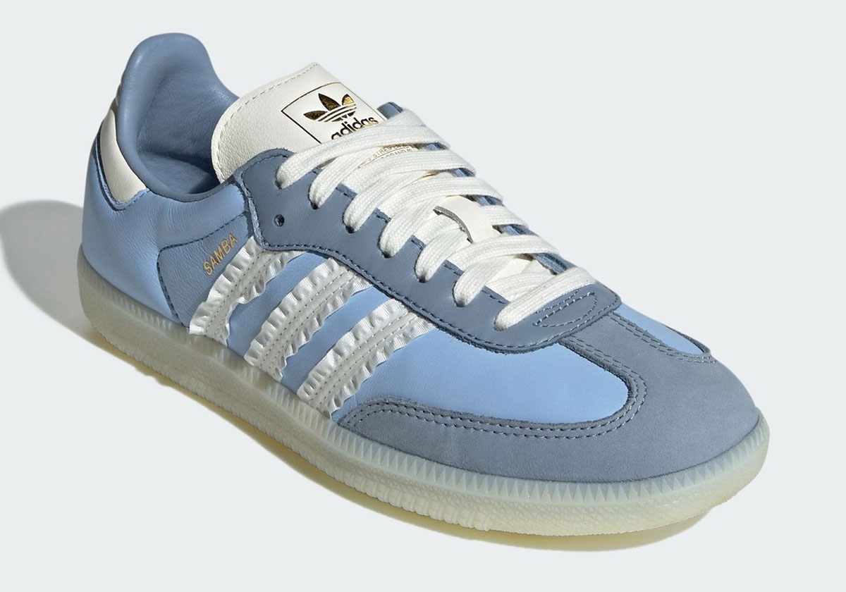 Adidas Samba Ruffle Stripes Blue Jr8829 2