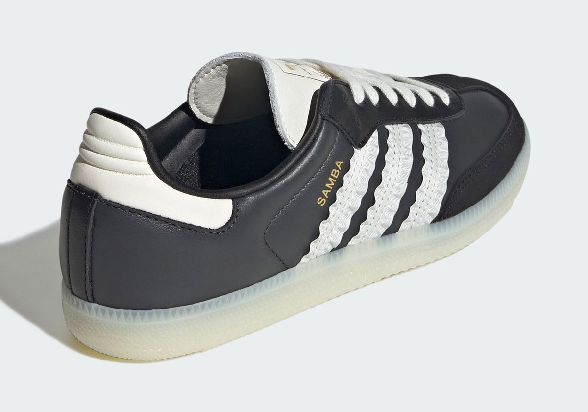 Adidas Samba Ruffle Stripes Carbon Black Jr8831 2