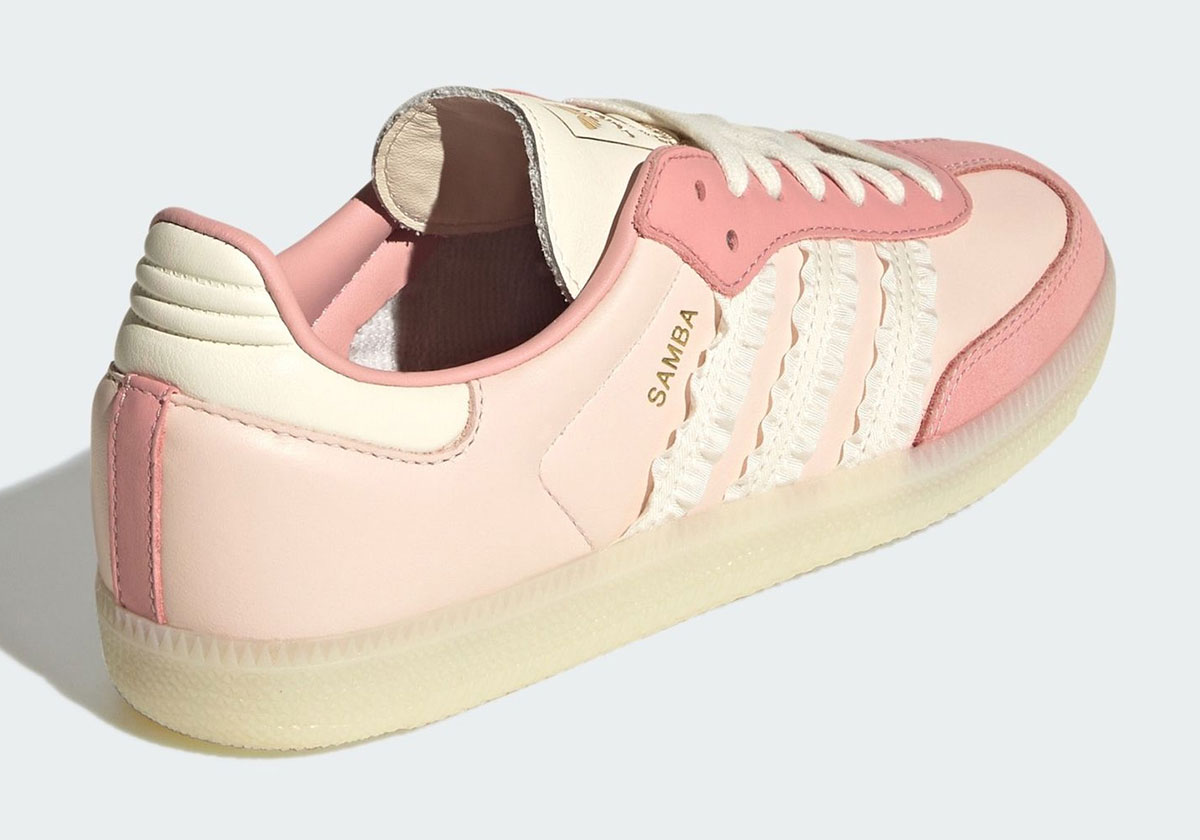 Adidas Samba Ruffle Stripes Pink Jr8831 2