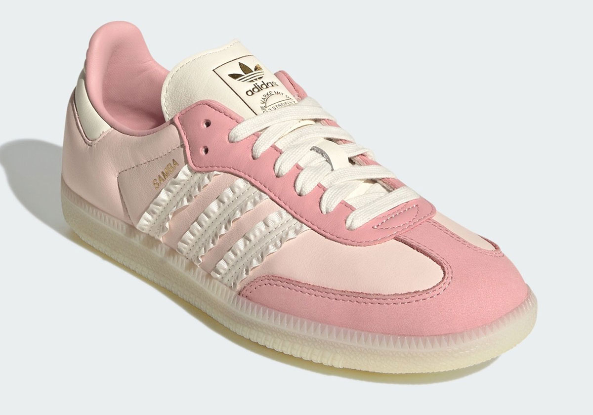 Adidas Samba Ruffle Stripes Pink Jr8831 5