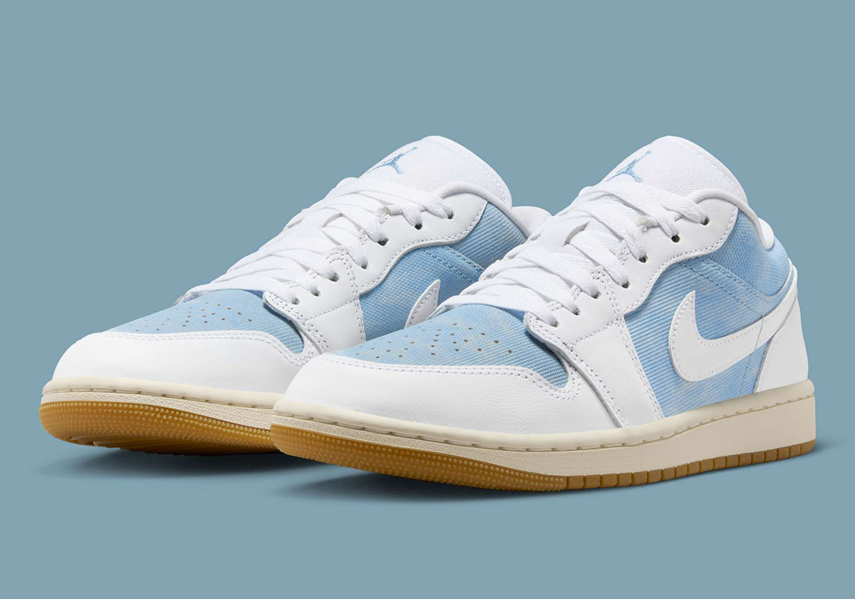 Air Jordan 1 Low Denim Worn Blue White Gum Light Brown Hq2004 400 4