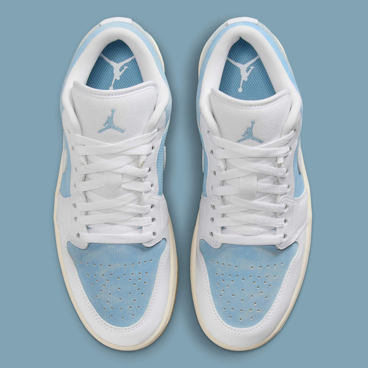 Air Jordan 1 Low Denim Worn Blue White Gum Light Brown Hq2004 400 5