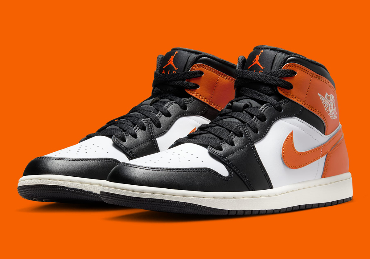 The Air Jordan 1 Mid Surfaces In "Shattered Backboard" Colors