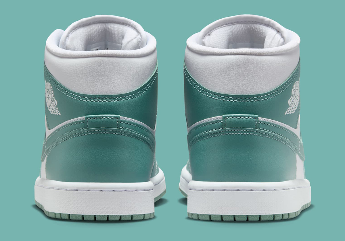 Air Jordan 1 Mid Light Teal White Bq6472 138 4