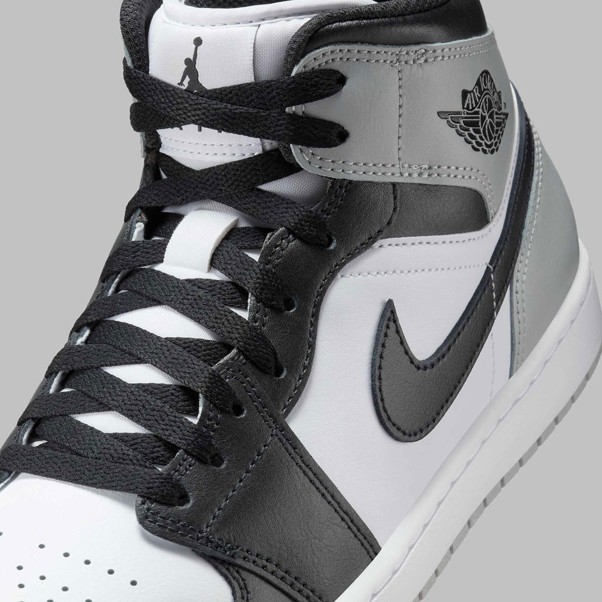 Air Jordan 1 Mid White Black Light Smoke Grey Dq8426 101 2