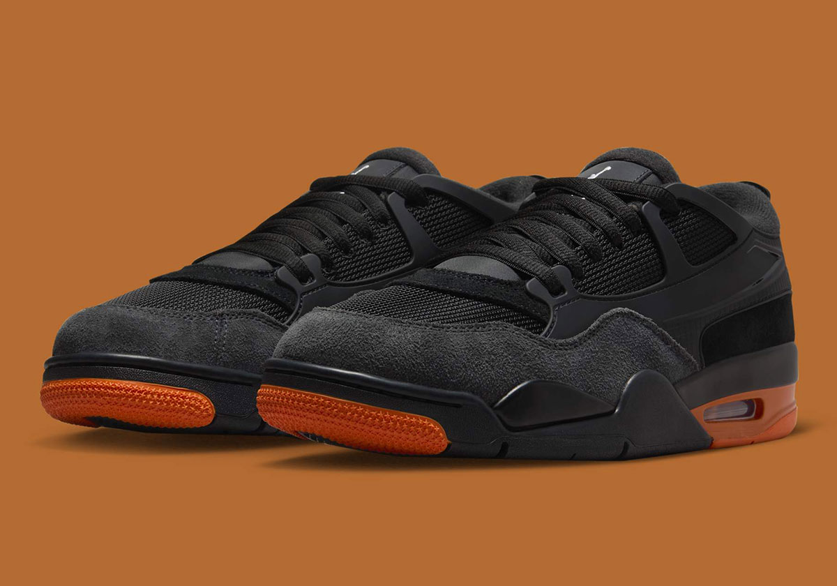 The Air Jordan 4 RM Debuts A Spooky Black And Orange
