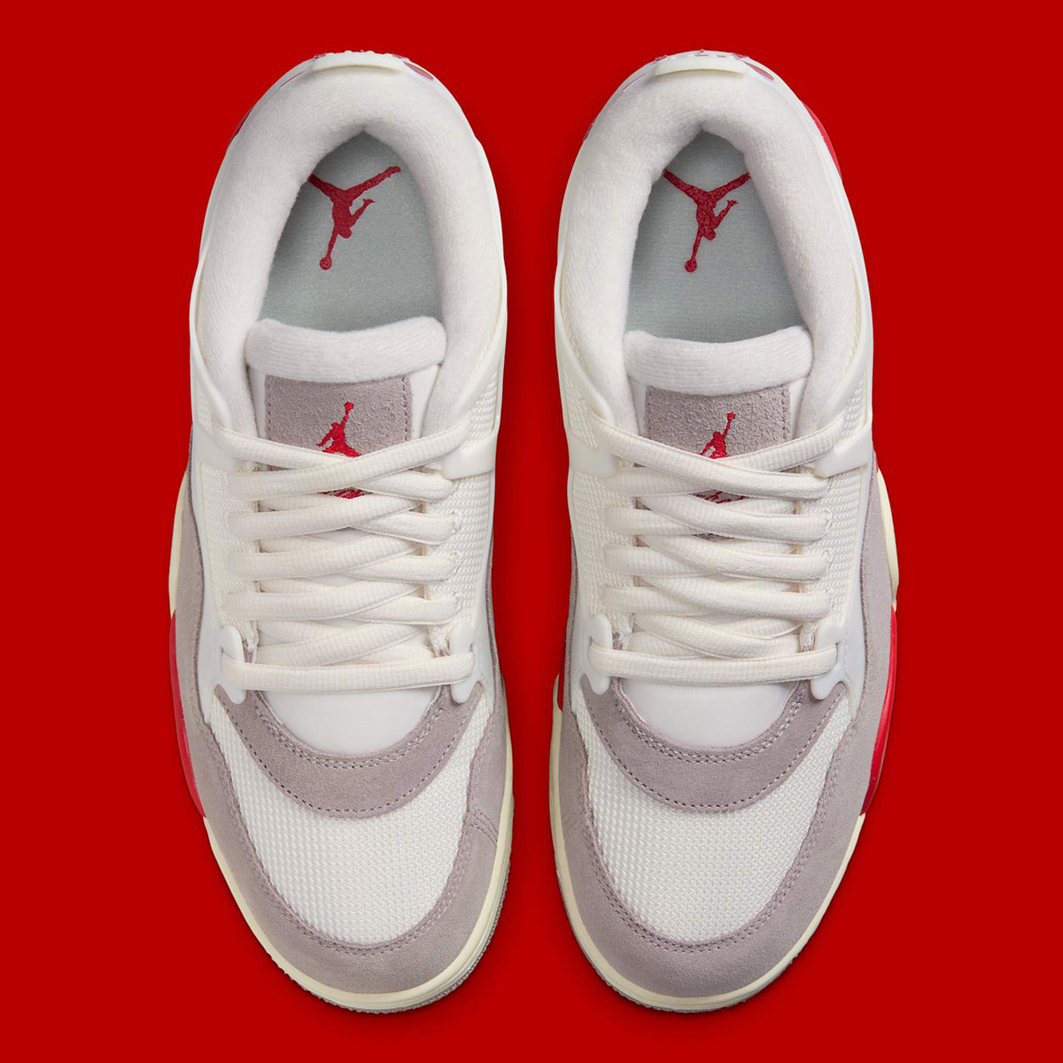 Air Jordan 4 Rm Sail Fire Red College Grey Coconut Milk Hf8126 100 2