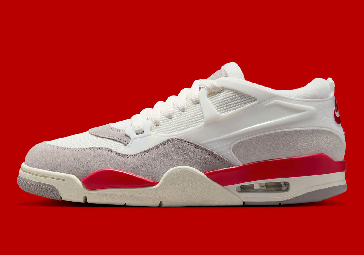 Air Jordan 4 Rm Sail Fire Red College Grey Coconut Milk Hf8126 100 8
