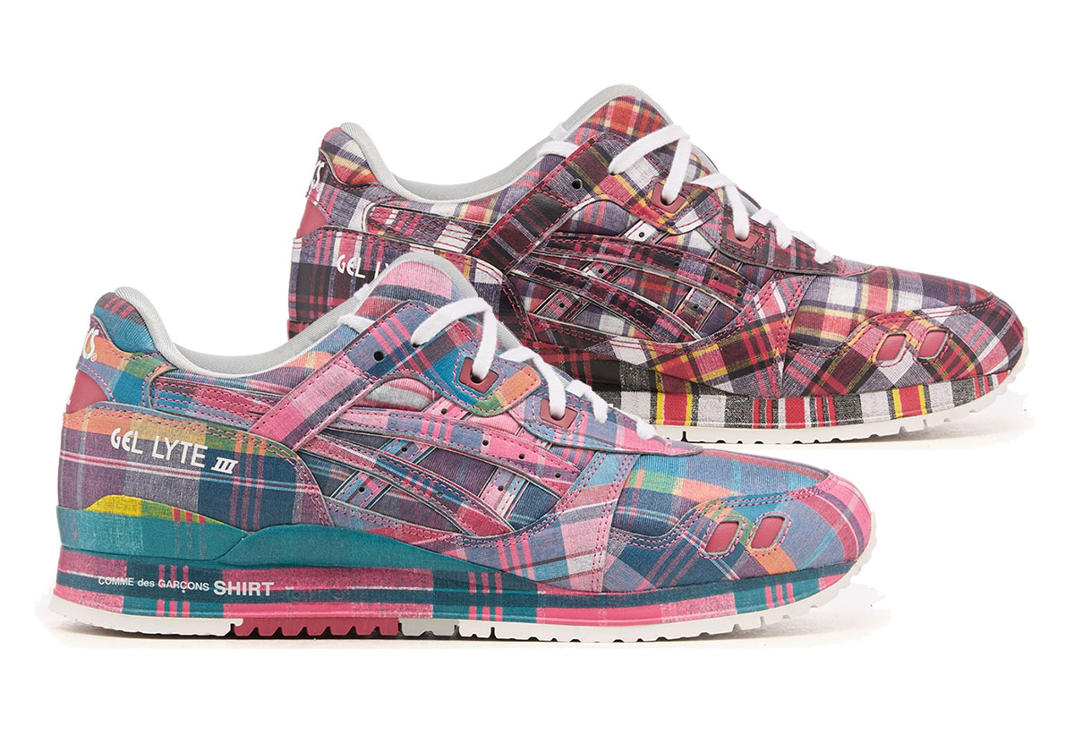 Comme des Garçons SHIRT Brings Spring Plaids To The ASICS GEL-Lyte III