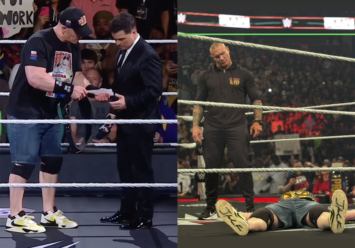 John Cena Appears On WWE Raw Wearing Travis Scott’s Jordan Jumpman Jack