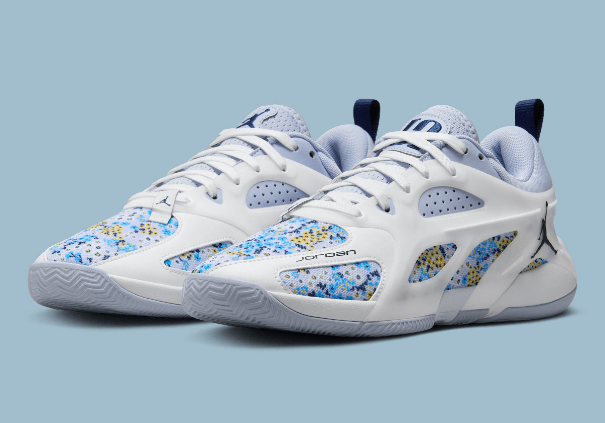 The Jordan Heir Queues Up A Matching "Forget Me Not" Colorway