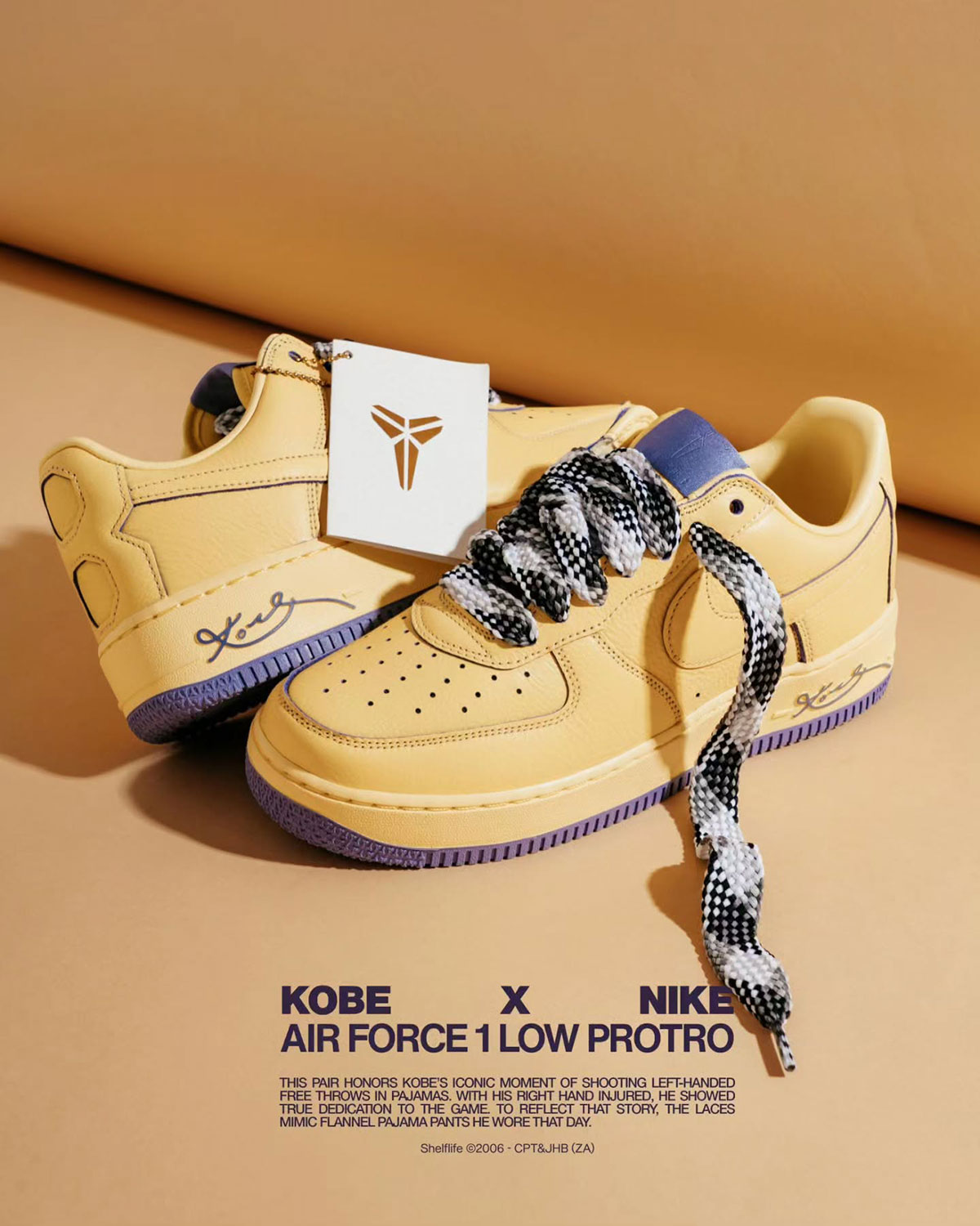 Kobe Bryant Nike Air Force 1 Low Soft Yellow Hv9408 700 3